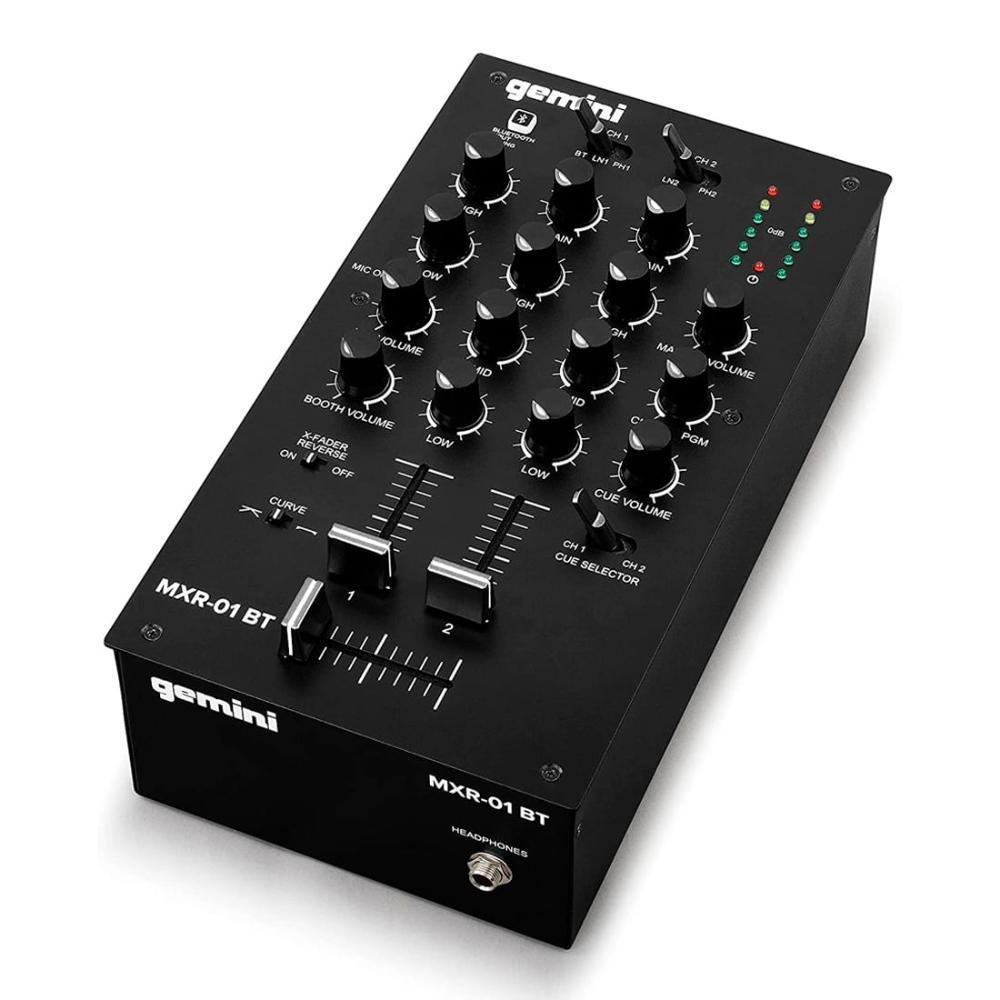 美品　Gemini MXR-01 BT DJミキサー Mixer Dj Analógico Gemini Mxr01bt KaBuM