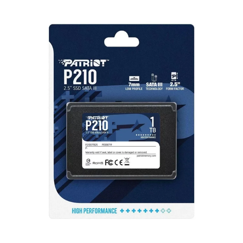 SSD Patriot P210 1TB Leitura: 520MBs KaBuM