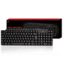 Teclado Multimídia BRX, 104 Teclas, ABNT2, USB, Cabo 1.3M, Preto
