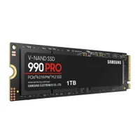 新品未開封Samsung 990 PRO 1TB SSD Samsung 990 PRO 1TB PCIe 4.0 (até 7450 MB/s) NVMe M.2 (2280