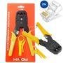 Kit Alicate De Crimpar + 25 Conector Rj45 Cat5e Internet - Hayom