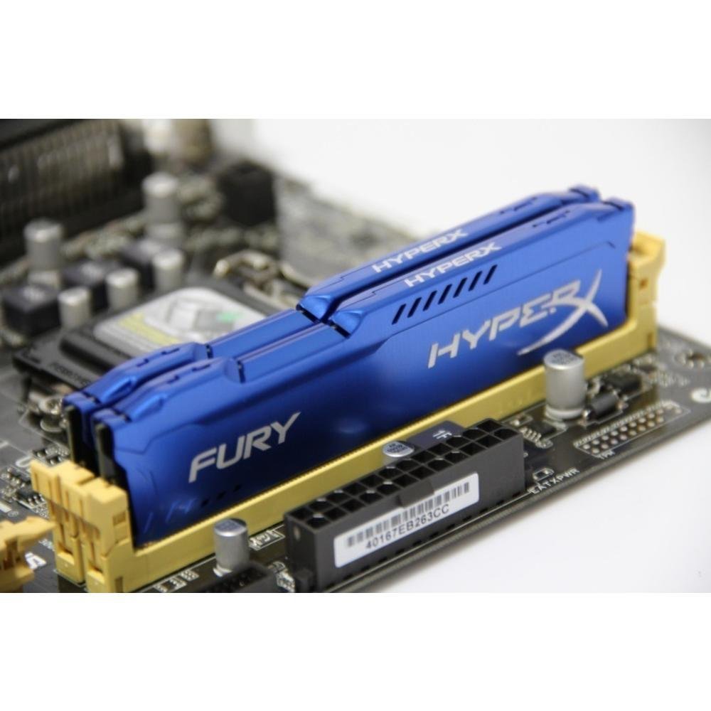 Kit com 2 Memórias Hyperx Fury 8GB DDR3 Azul