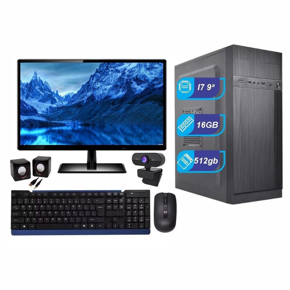 Computador I7 16GB SSD 512GB Windows 10 Pro KaBuM
