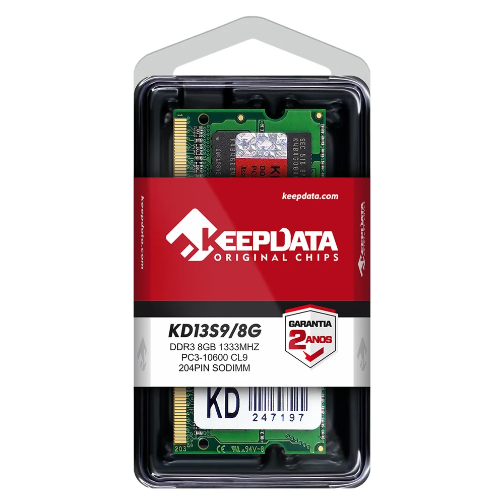 Memória Ram Keepdata 8GB DDR3 1333MHZ KaBuM