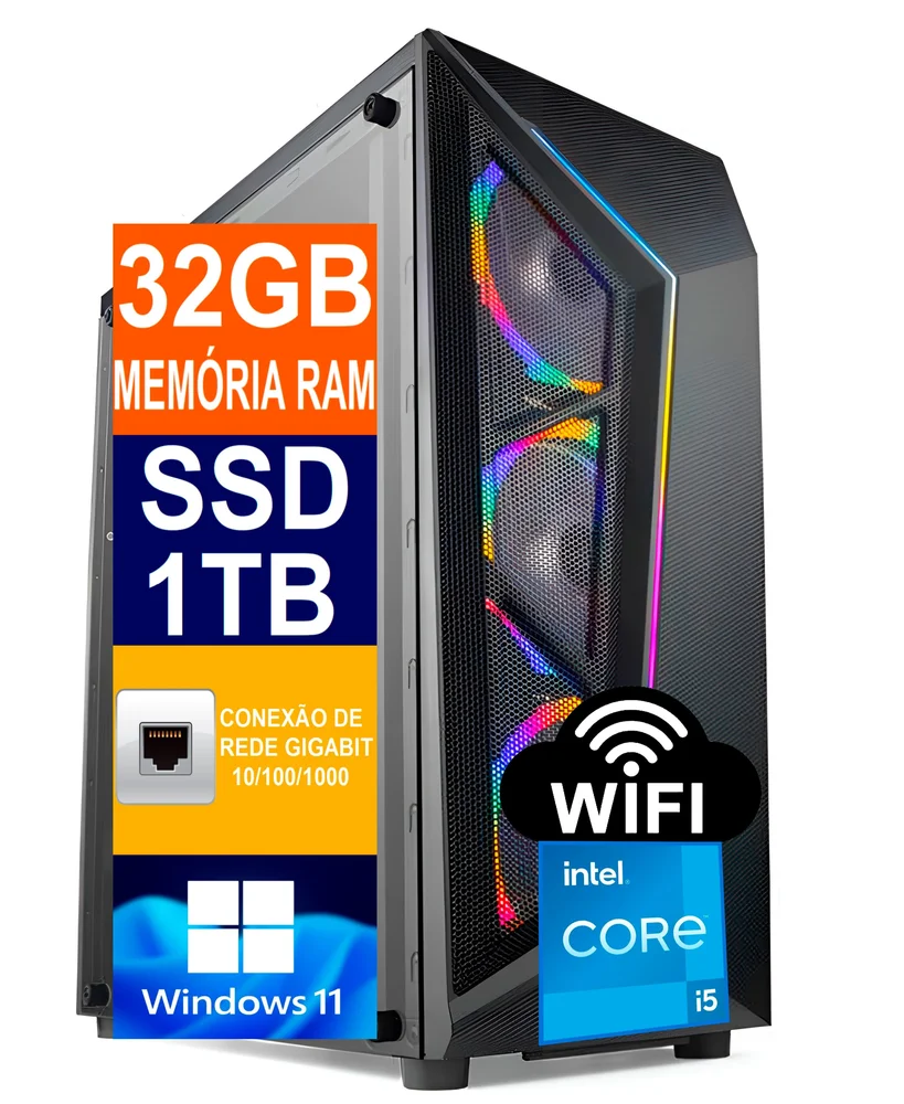 PC Gamer Tech Power Intel Core I5 10400 KaBuM