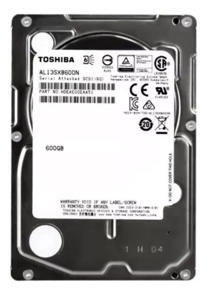 HD Toshiba 600GB Sas 25 KaBuM