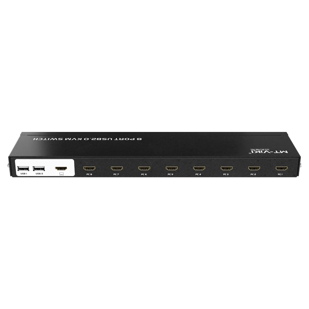 Switch 8 Portas Kvm 4k HDMIUSB 3840x2160 Rack