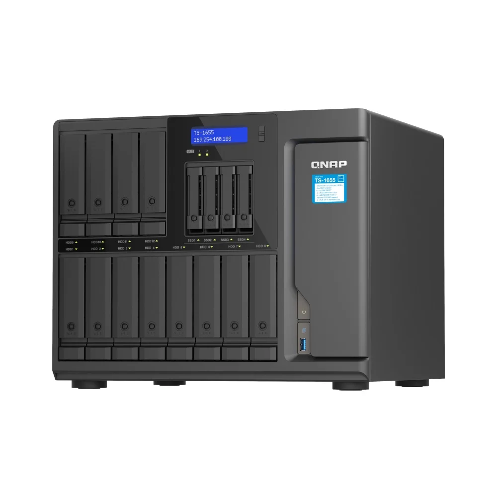Storage NAS QNAP TS16558G QNAP Oficial KaBuM