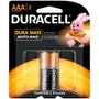 Pilha Alcalina Duracell AAA, 1.5V, Com 2 Unidades - 6417