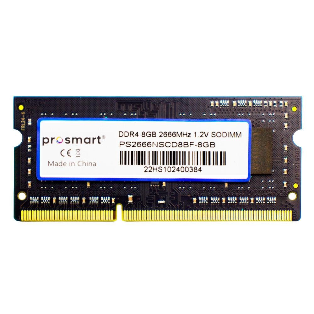 Memória Prosmart 8GB 2666MHz DDR4 12V Sodimm