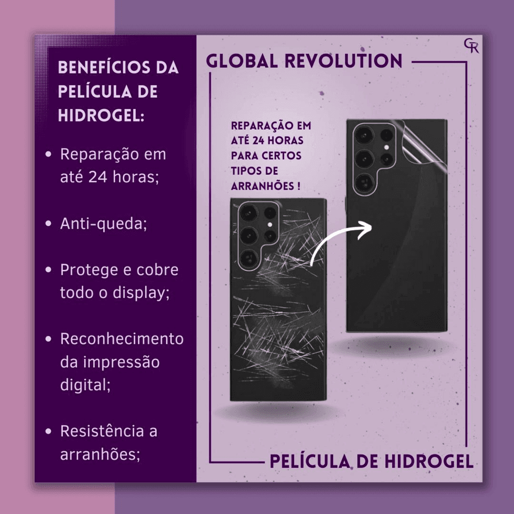 Película Hidrogel Hd Verso Para Iphone 6s Plus