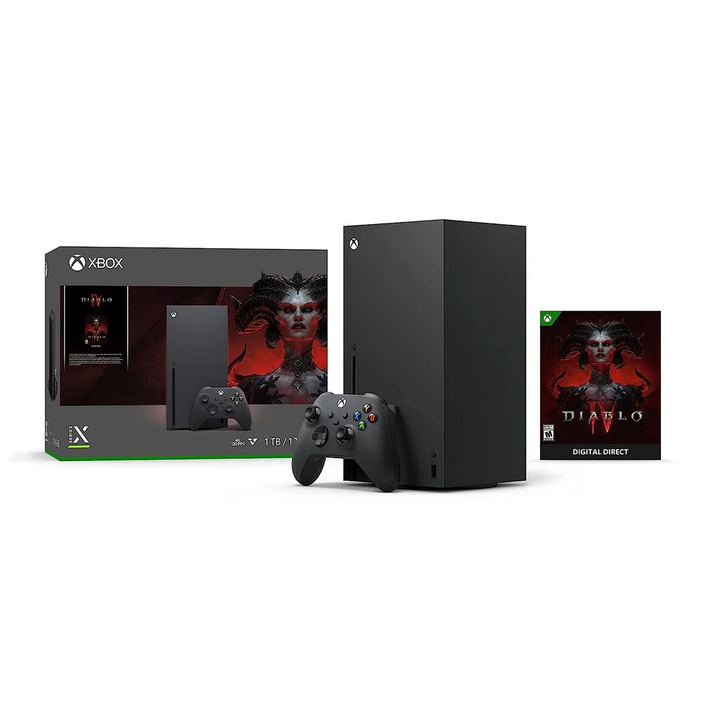 Console Xbox Series X, Bundle Diablo Iv, 1Tb, Controle Sem Fio Console Xbox Series X, Bundle Diablo Iv, 1Tb, Controle Sem Fio