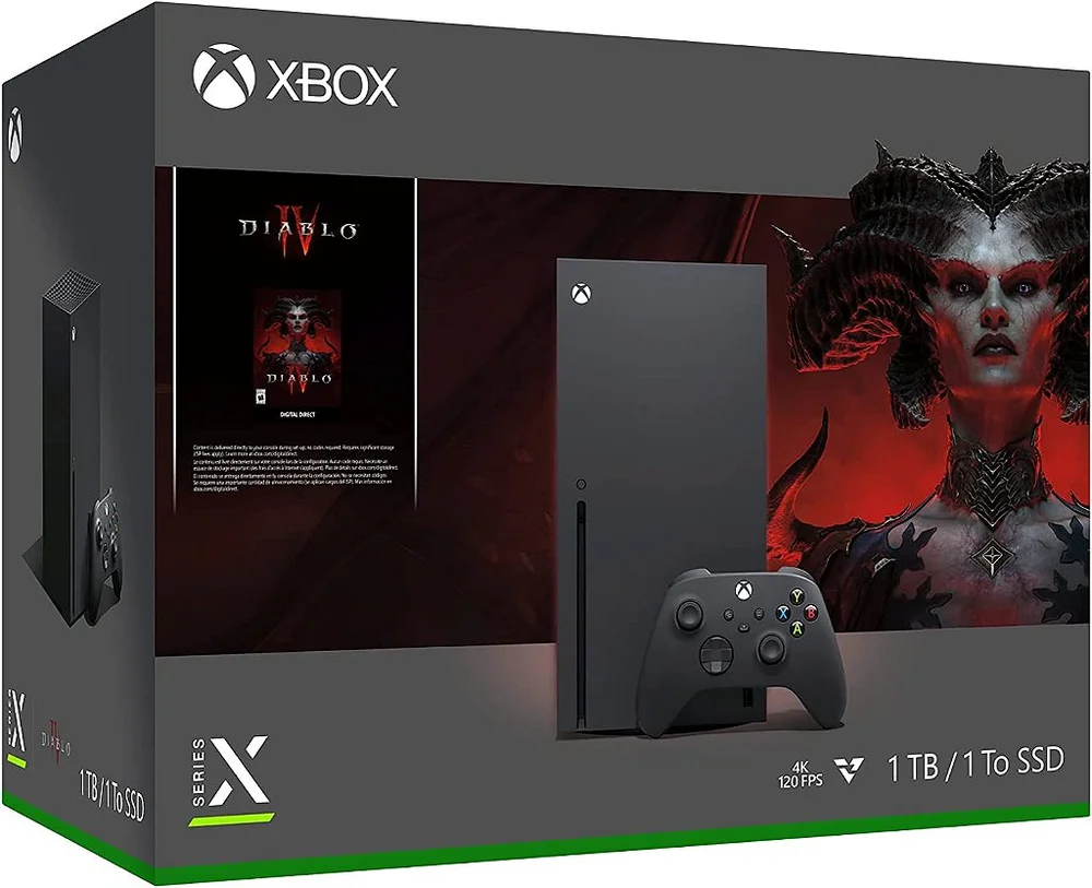 Console Xbox Series X, Bundle Diablo Iv, 1Tb, Controle Sem Fio Console Xbox Series X, Bundle Diablo Iv, 1Tb, Controle Sem Fio