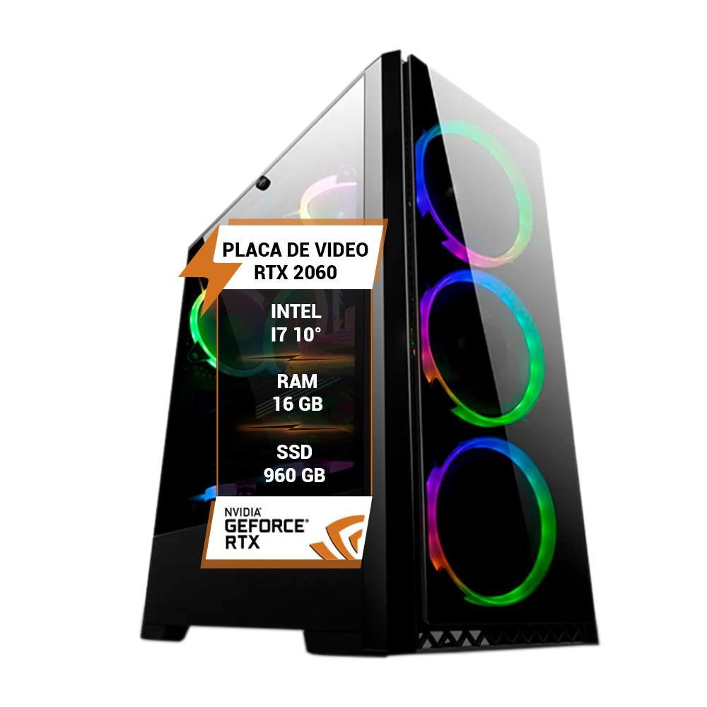 PC Gamer Intel I7 10 Rtx 2060 Memória 16GB RAM