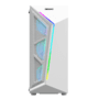 Gabinete Hayom Gamer Gb1733, Branco, 4 Fans RGB, Vidro Lateral