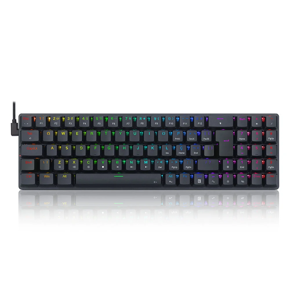 RGB30 ブラック Teclado Mecanico Gamer RedragonAshe RGB KaBuM