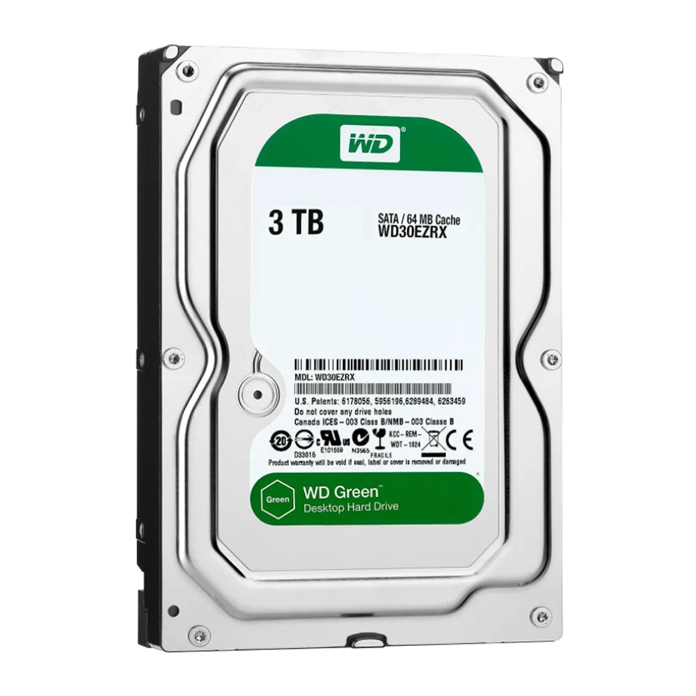 3TB 256時間 WD Green 3TB HDD（WD30EZRX） Hd Western Digital3tb Sata 3 64mb 5400rpm 35