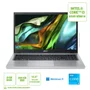 Notebook Acer Aspire 3 Intel Core i3-N305, 8GB RAM, SSD 256GB Nvme, 15.6", Windows 11, Prata - Aspire 3 A315-510p-34xc