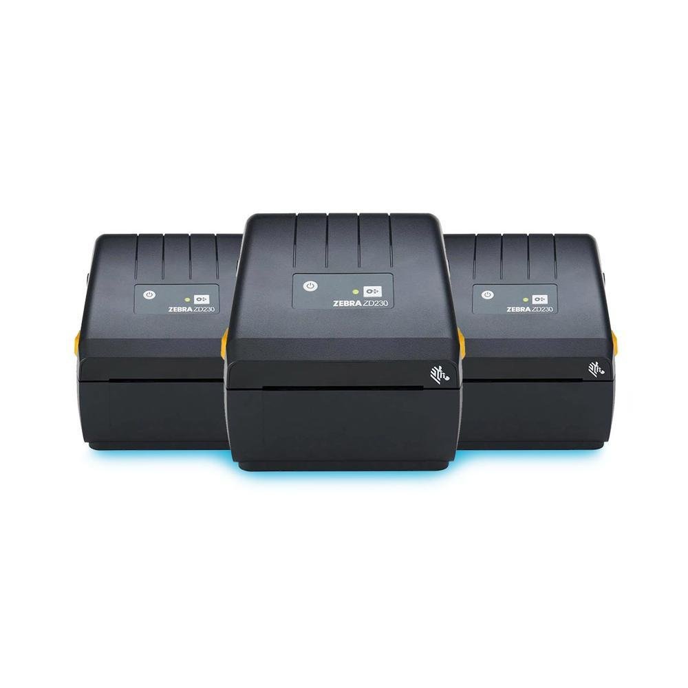 Kit Com 03 Impressoras De Etiquetas Zebra Zd230, Ethernet