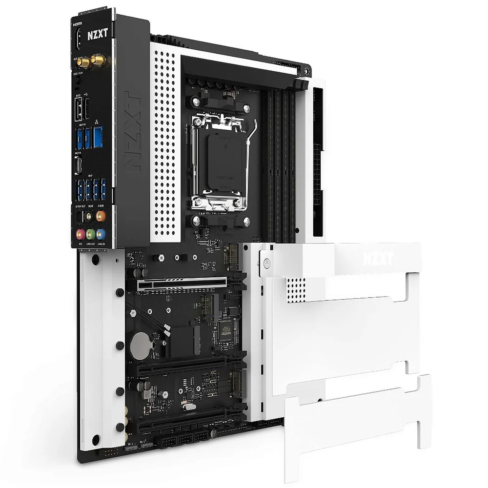 NZXT B650E White 白マザーボード AM5 起動確認済 Placa Me Nzxt N7 B650e Am5 ATX KaBuM