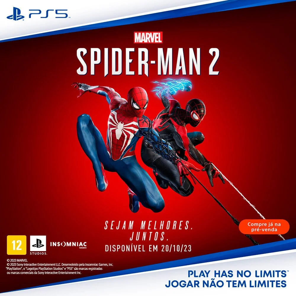 Jogo Marvels Spider-Man 2 Edição De Lançamento, Playstation 5 - Mídia Física Jogo Marvels Spider-Man 2 Edição De Lançamento, Playstation 5 - Mídia Física