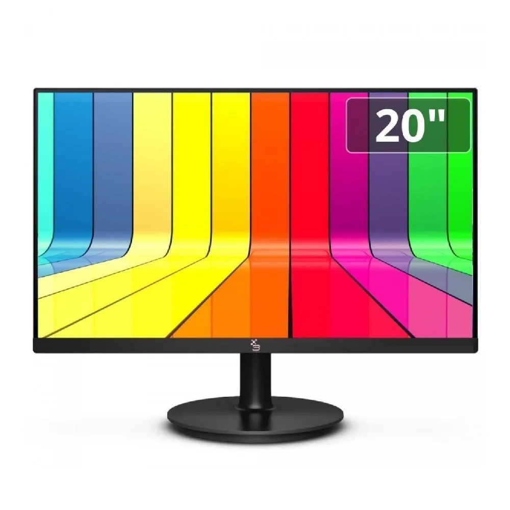 Monitor 3Green 20 Polegadas LED, Widescreen, 75hz, HD + 1600x900, HDMI, VGA, Vesa, Ajuste De Inclinação