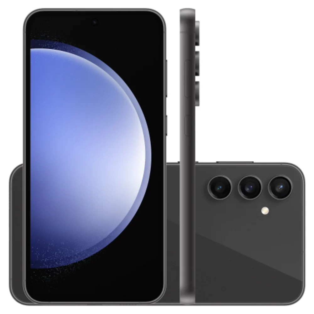 Smartphone Samsung Galaxy S23 Fe, 5G, 128GB, 8GB RAM, Octa Core, Câmera Tripla 50MP, Tela Infinita de 6.4", Android 13, Grafite