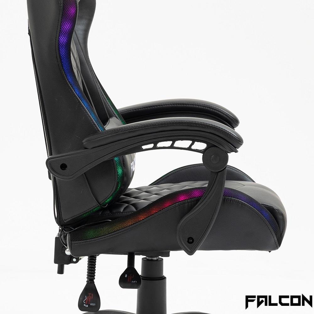 Cadeira Gamer Falcon, RGB, Com inclinação multifuncional até 130Kg - jx-1039rgb Cadeira Gamer Falcon, RGB, Com inclinação multifuncional até 130Kg - jx-1039rgb