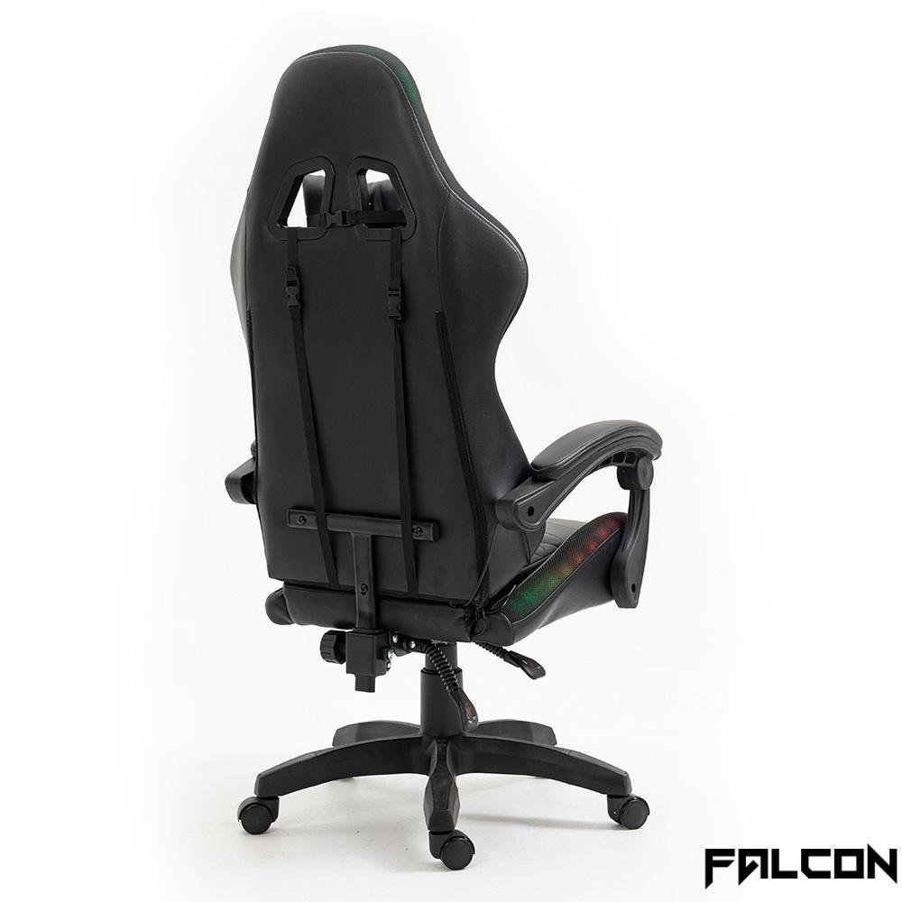 Cadeira Gamer Falcon, RGB, Com inclinação multifuncional até 130Kg - jx-1039rgb Cadeira Gamer Falcon, RGB, Com inclinação multifuncional até 130Kg - jx-1039rgb