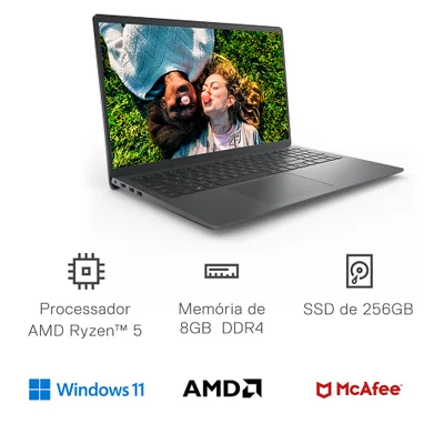 Notebook Dell Inspiron 15 3000 Amd Ryzen5 KaBuM