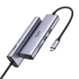 Adaptador Multiportas Ugreen 7 Em 1 P/ USB-c 4k60hz, Preto