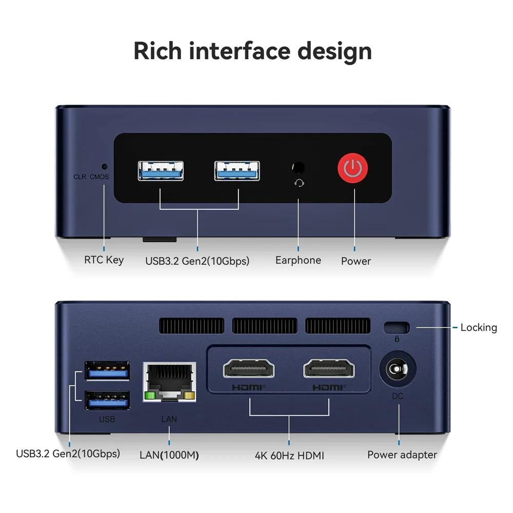 Mini PC Beelink Processador Intel KaBuM