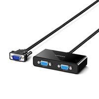 Cabo Divisor Ugreen, Vídeo VGA, 2 Em 1 Macho/fêmae 1m, Preto