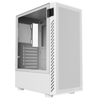 Gabinete Gamer Pcyes Bolter White Ghost, Lateral Em Vidro