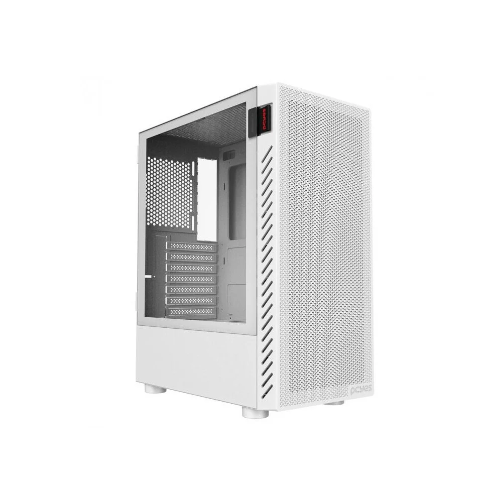 Gabinete Gamer Pcyes Bolter White Ghost, Lateral Em Vidro Gabinete Gamer Pcyes Bolter White Ghost, Lateral Em Vidro