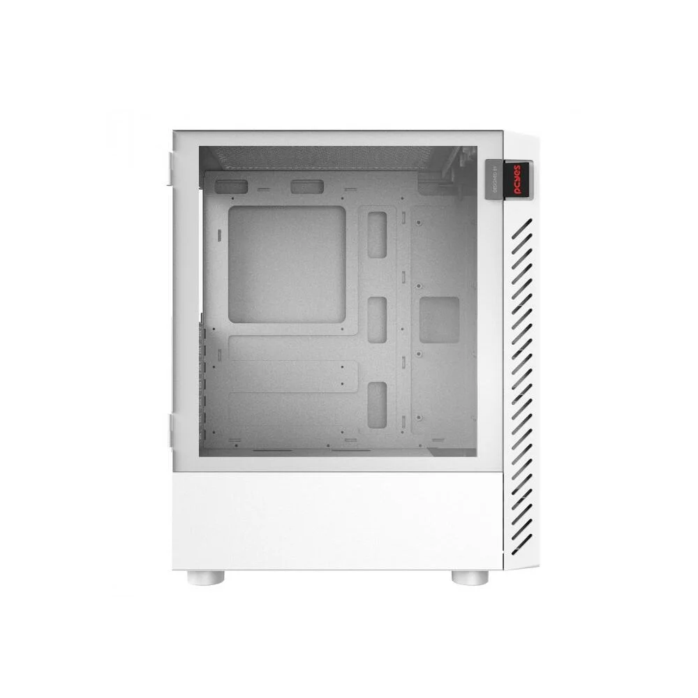 Gabinete Gamer Pcyes Bolter White Ghost, Lateral Em Vidro Gabinete Gamer Pcyes Bolter White Ghost, Lateral Em Vidro