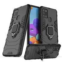 Capa Compatível Com Samsung Galaxy A21s, Protetora Resistente, Anti Impacto Queda, Armadura Militar, preto