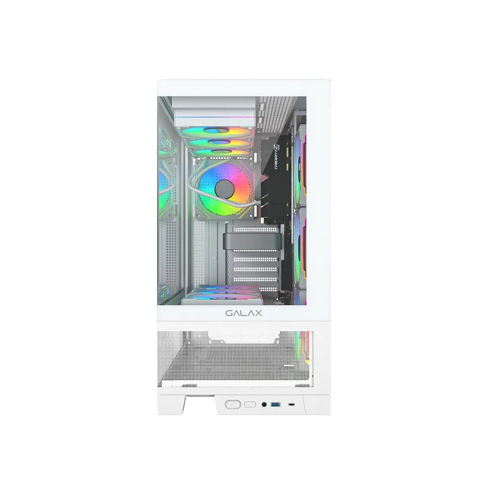 Gabinete Galax Centaurus White Atx, Frontal Vidro, Sem Fan