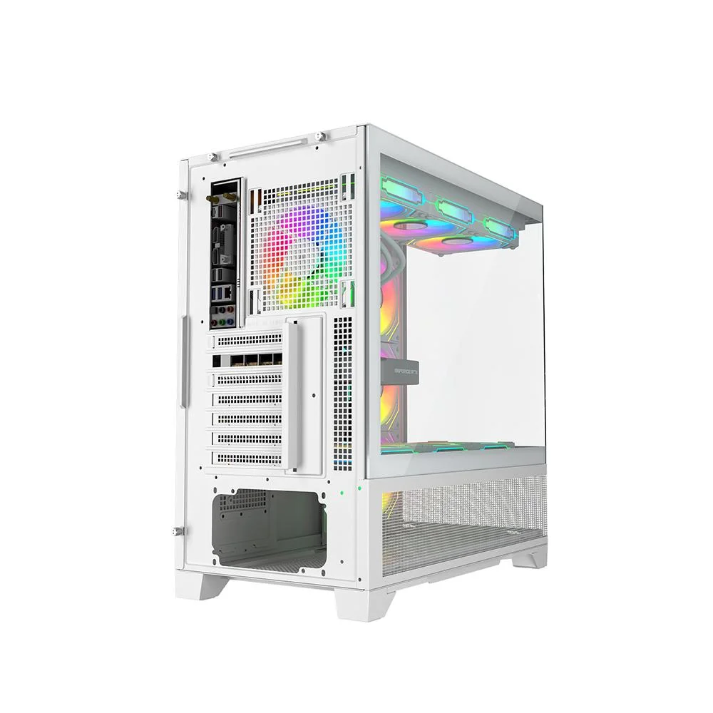 Gabinete Galax Centaurus White Atx, Frontal Vidro, Sem Fan
