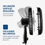 Ventilador De Coluna Mondial Vsp-40c Super Power, Com 3 Velocidades, Modo Silencioso, Preto/Prata, 220V