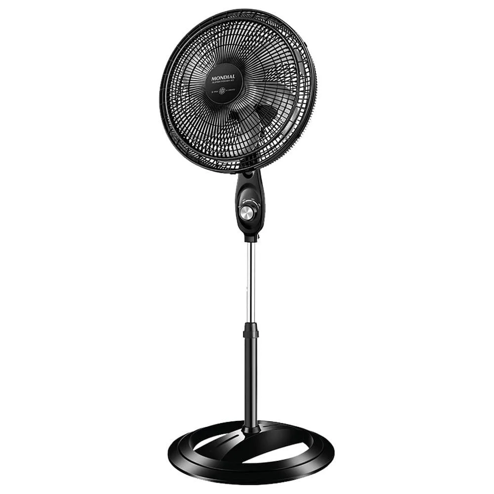 Ventilador De Coluna Mondial Vsp-40c Super Power, Com 3 Velocidades, Modo Silencioso, Preto/Prata, 220V Ventilador De Coluna Mondial Vsp-40c Super Power, Com 3 Velocidades, Modo Silencioso, Preto/Prata, 220V