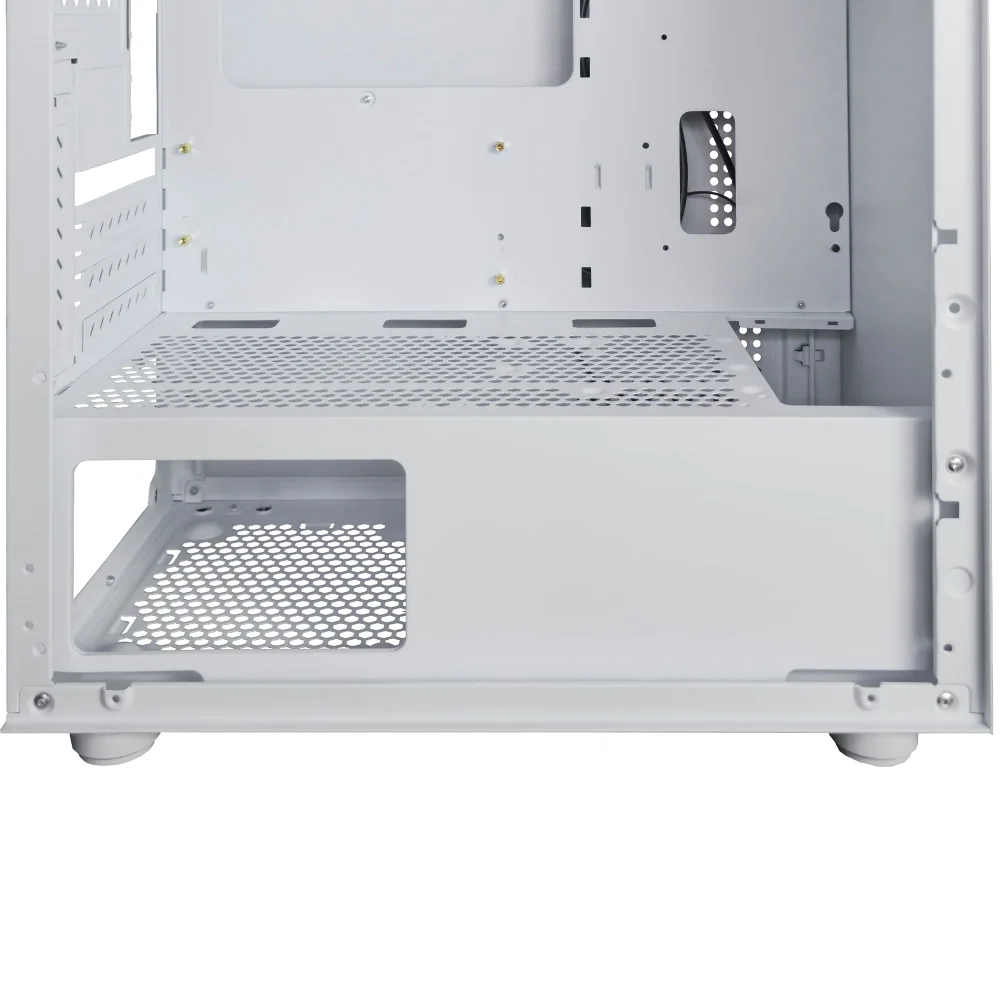 Gabinete Gamer Blazer Whiter, Mid Tower, Vidro Temperado RGB, Com 3 Fans Gabinete Gamer Blazer Whiter, Mid Tower, Vidro Temperado RGB, Com 3 Fans