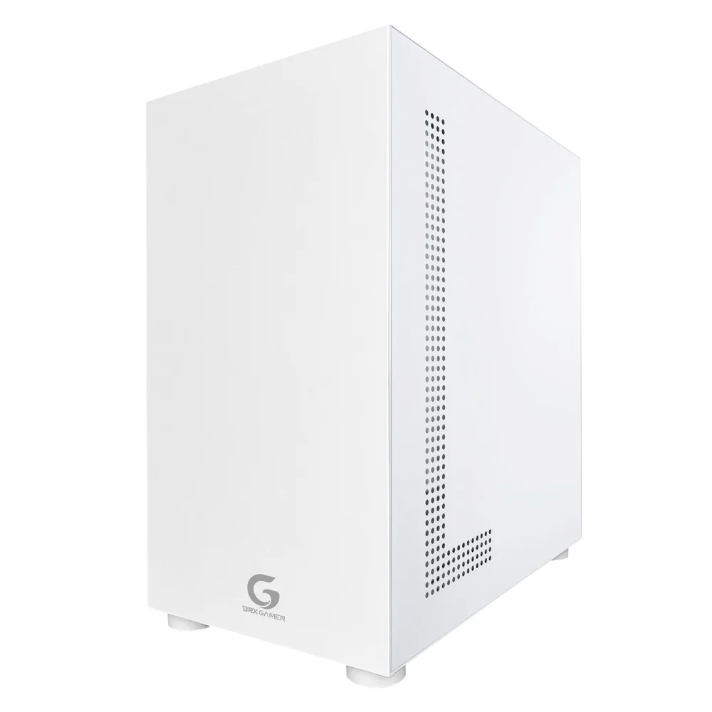 Gabinete Gamer Blazer Whiter, Mid Tower, Vidro Temperado RGB, Com 3 Fans Gabinete Gamer Blazer Whiter, Mid Tower, Vidro Temperado RGB, Com 3 Fans