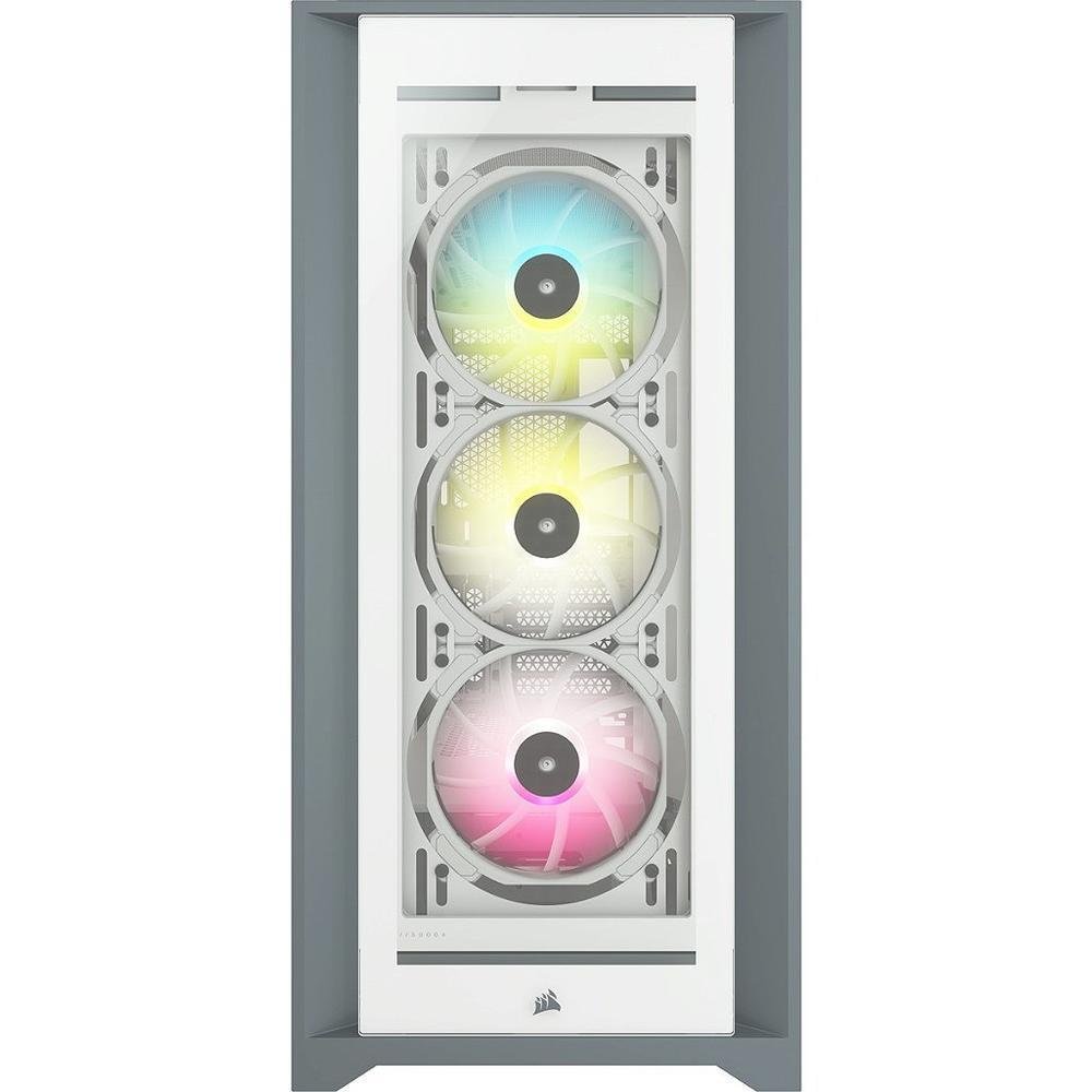 Gabinete Corsair Icue 5000x, RGB, Branco, Mid-tower, Vidro - Cc-9011213-ww Gabinete Corsair Icue 5000x, RGB, Branco, Mid-tower, Vidro - Cc-9011213-ww