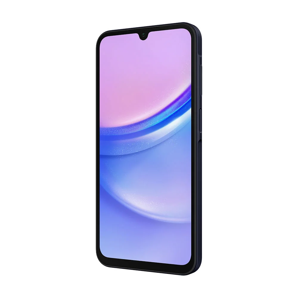Smartphone Samsung Galaxy A15, 128GB, 4GB RAM, Câmera Tripla 50MP, Tela Infinita 6.5", Azul Escuro