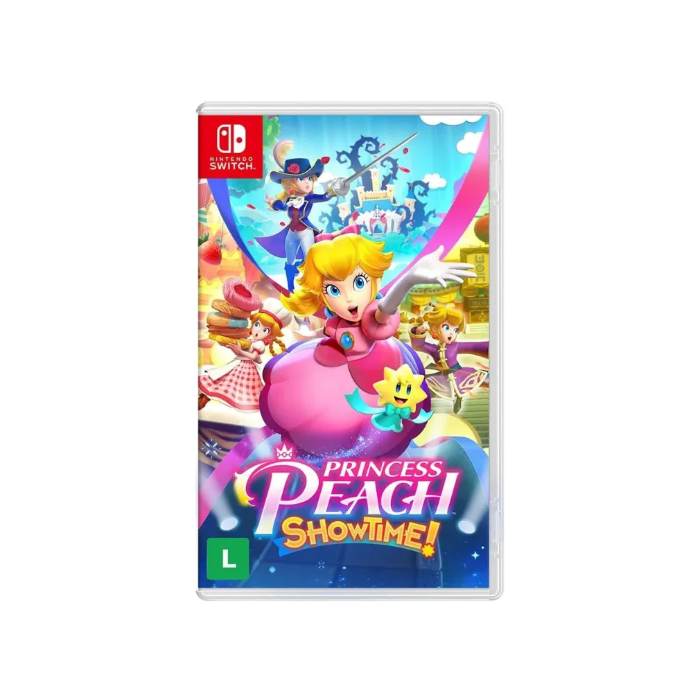 Jogo Princess Peach: Showtime! - Nintendo Switch - Mídia Física Jogo Princess Peach: Showtime! - Nintendo Switch - Mídia Física