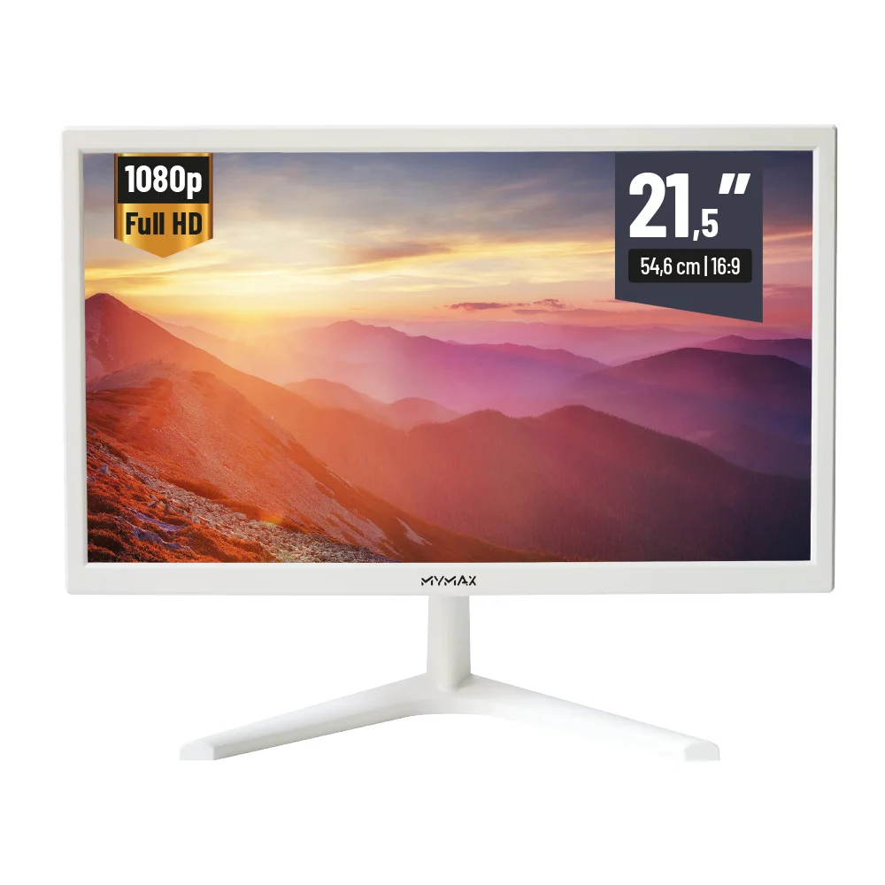 Monitor Mymax 215 Full HD HDMI VGA Branco KaBuM