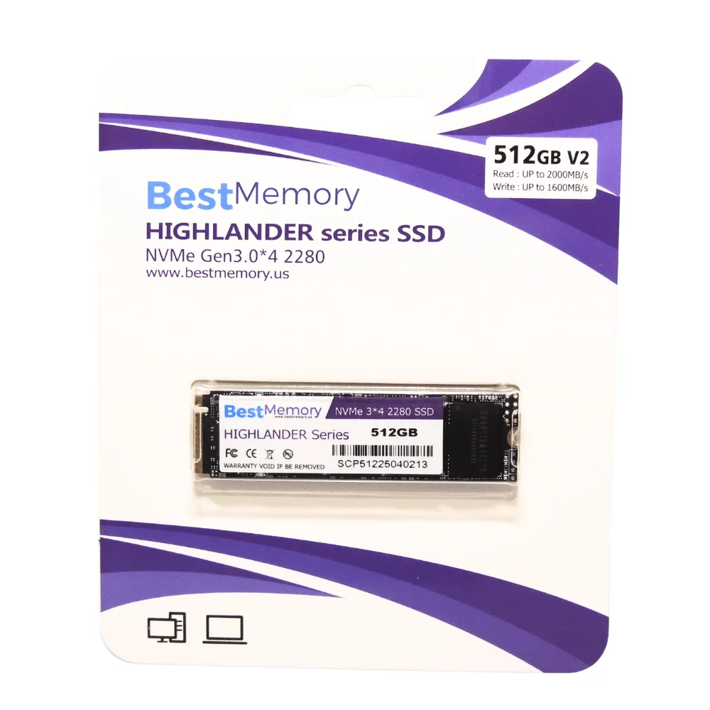SSD Pci Express M2 Nvme 512GB Bestmemory KaBuM