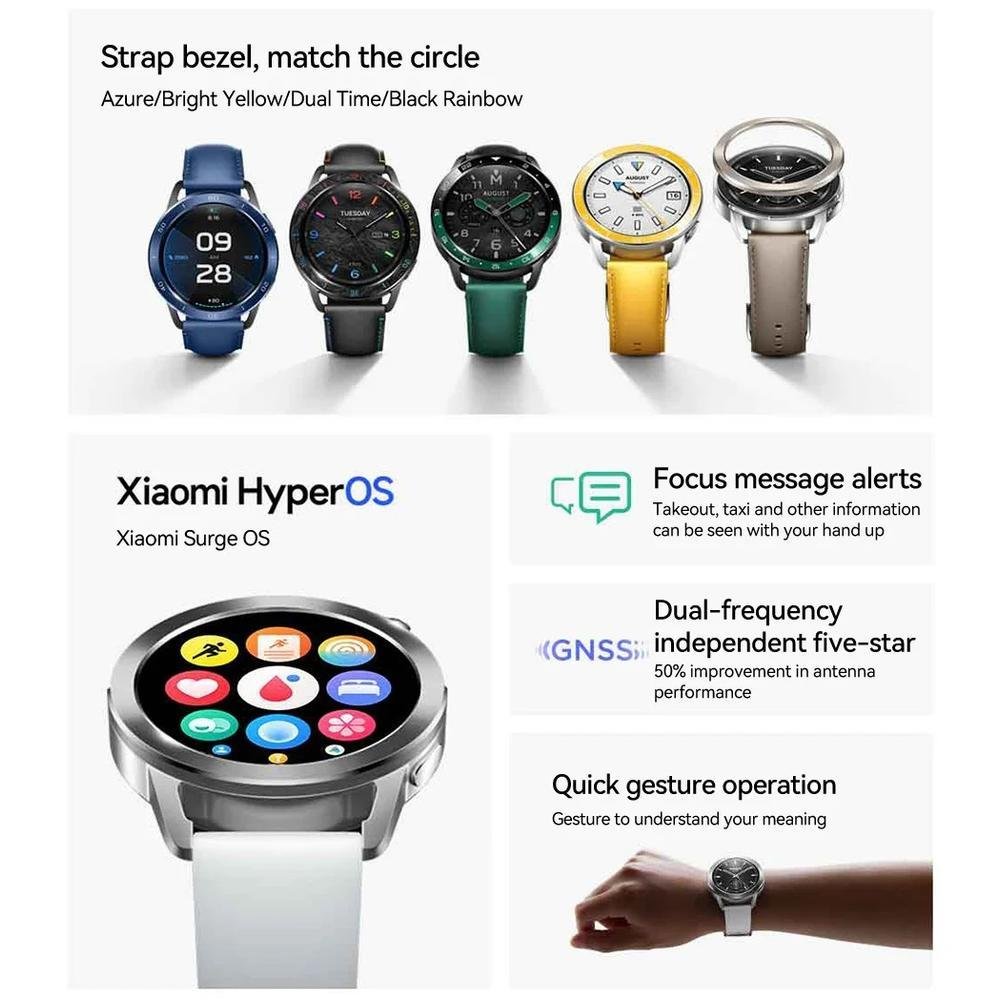Smartwatch Xiaomi Watch S3 Bluetooth KaBuM