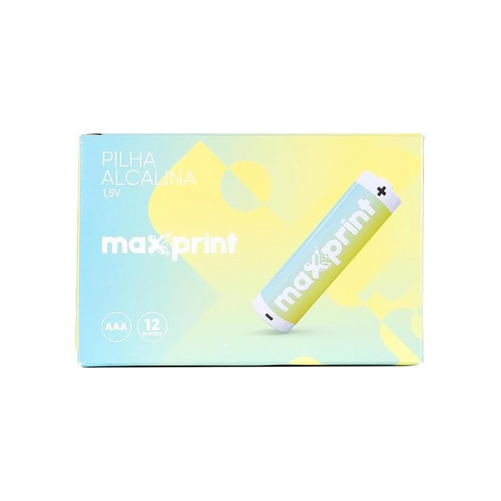 Pilha Alcalina Aaa Maxprint, 10 Unidades - 75000035